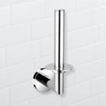 Nameeks NFA005 Toilet Paper Holder, Round, Chrome, Vertical